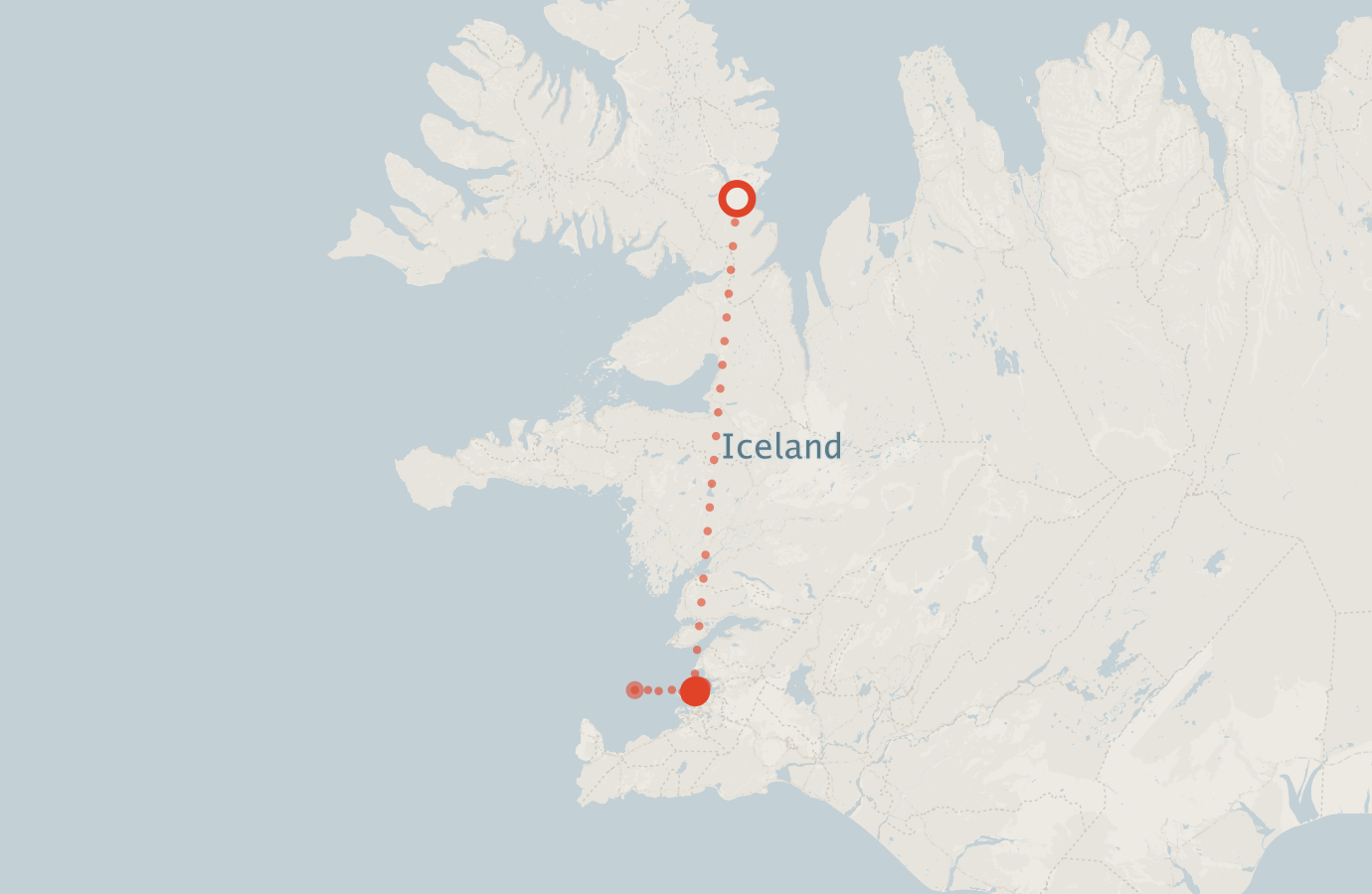 Activity map — real sighting points on an OpenStreetMap basemap