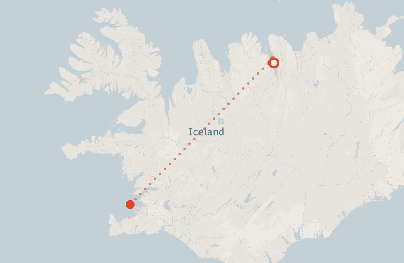 Activity map — real sighting points on an OpenStreetMap basemap