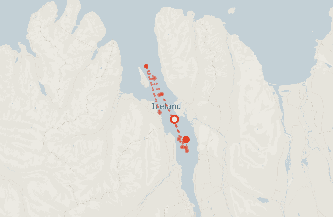 Activity map — real sighting points on an OpenStreetMap basemap