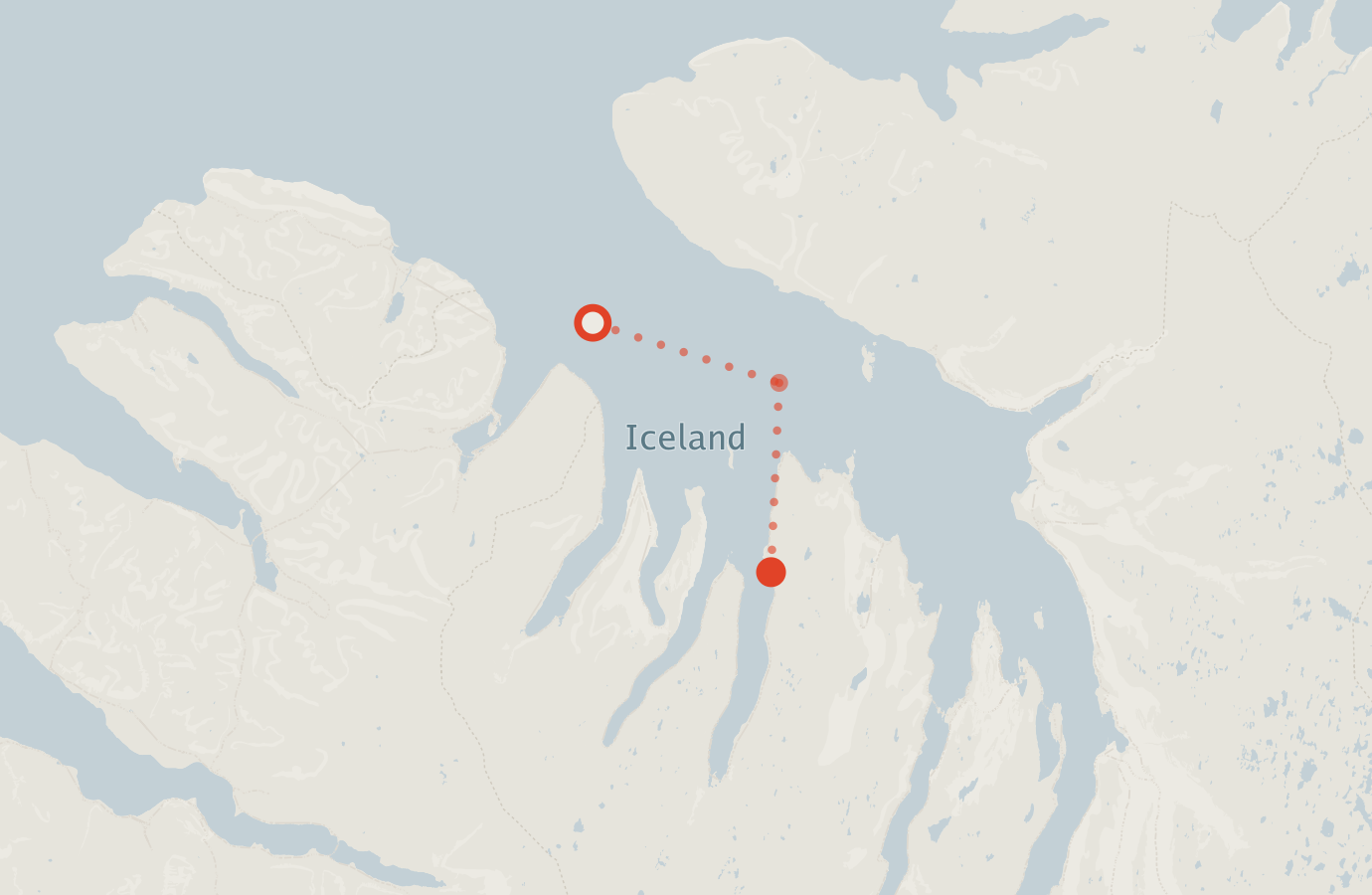 Activity map — real sighting points on an OpenStreetMap basemap