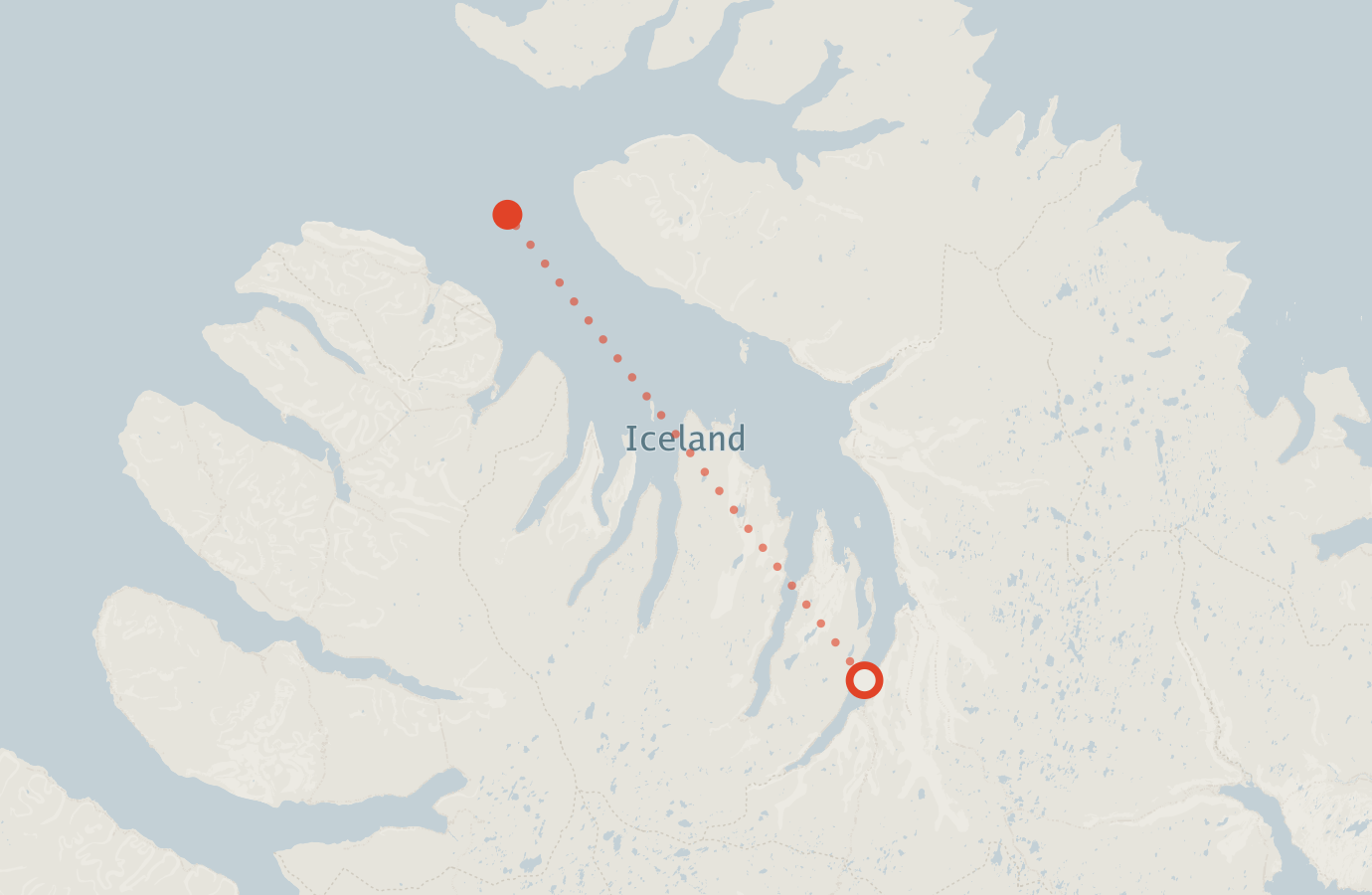 Activity map — real sighting points on an OpenStreetMap basemap