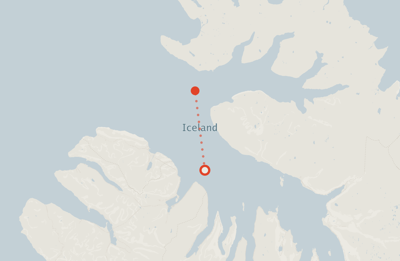 Activity map — real sighting points on an OpenStreetMap basemap