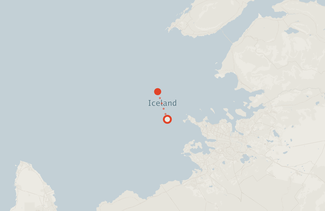 Activity map — real sighting points on an OpenStreetMap basemap