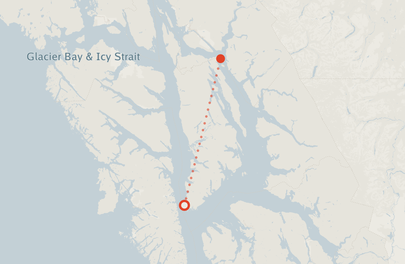 Activity map — real sighting points on an OpenStreetMap basemap