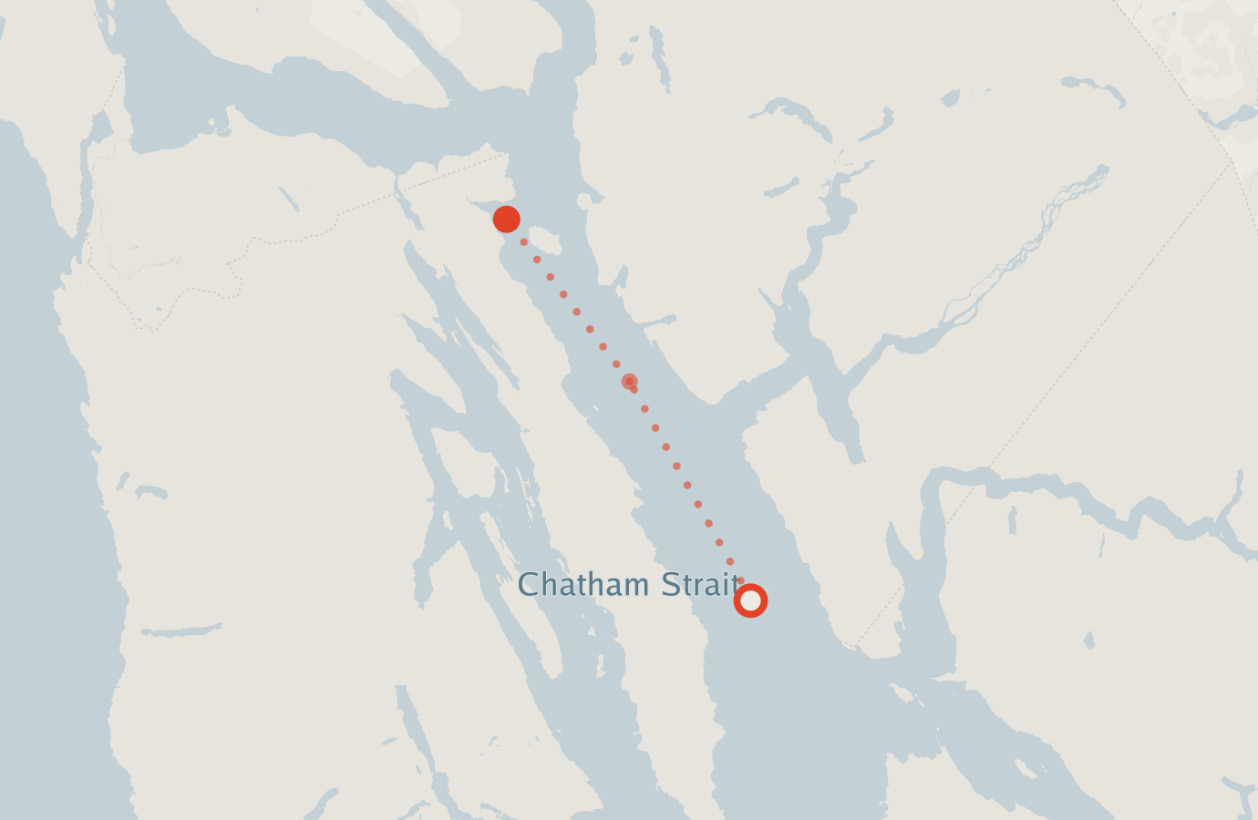 Activity map — real sighting points on an OpenStreetMap basemap