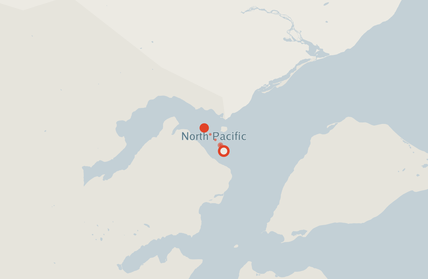 Activity map — real sighting points on an OpenStreetMap basemap