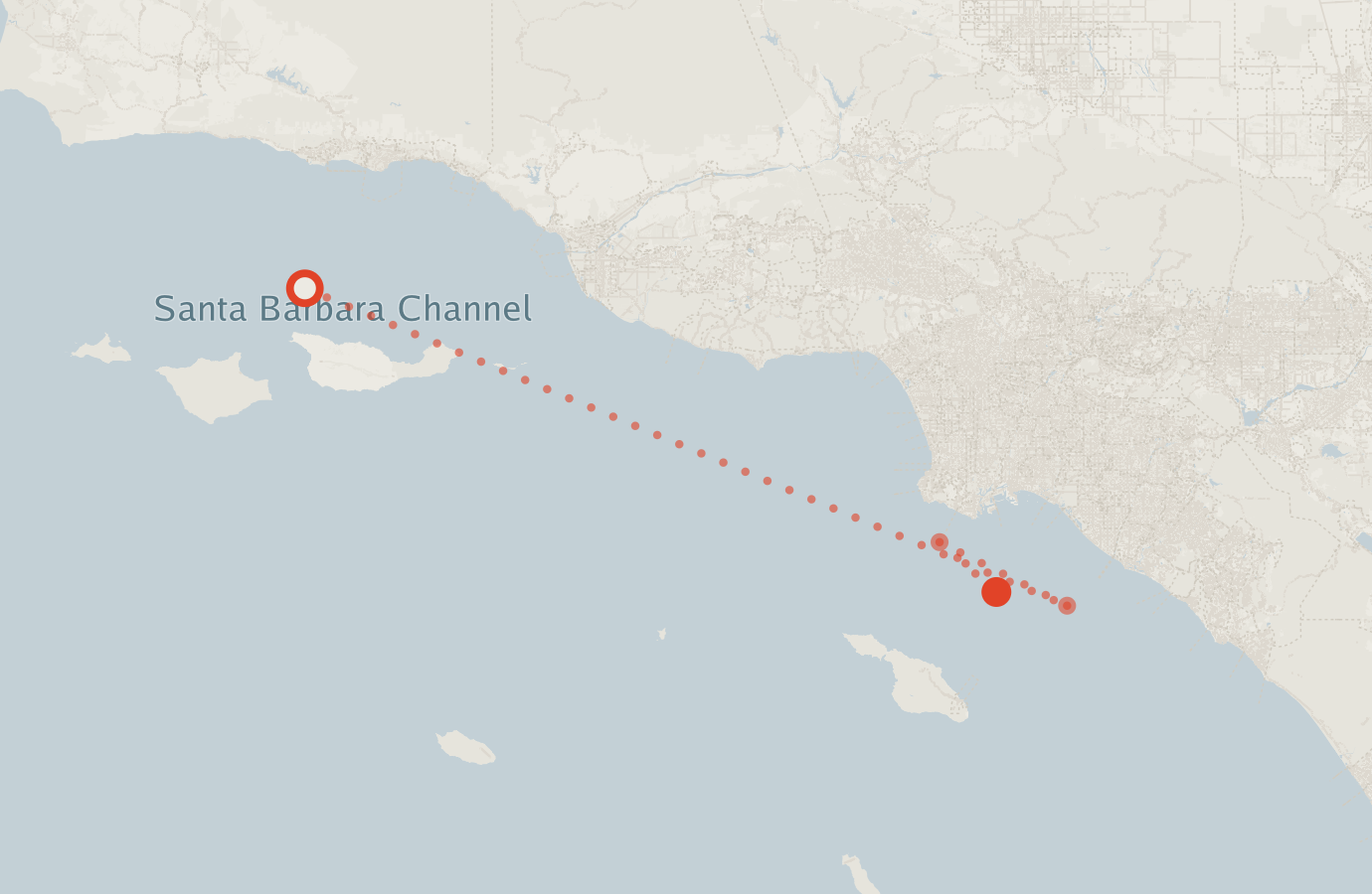 Activity map — real sighting points on an OpenStreetMap basemap