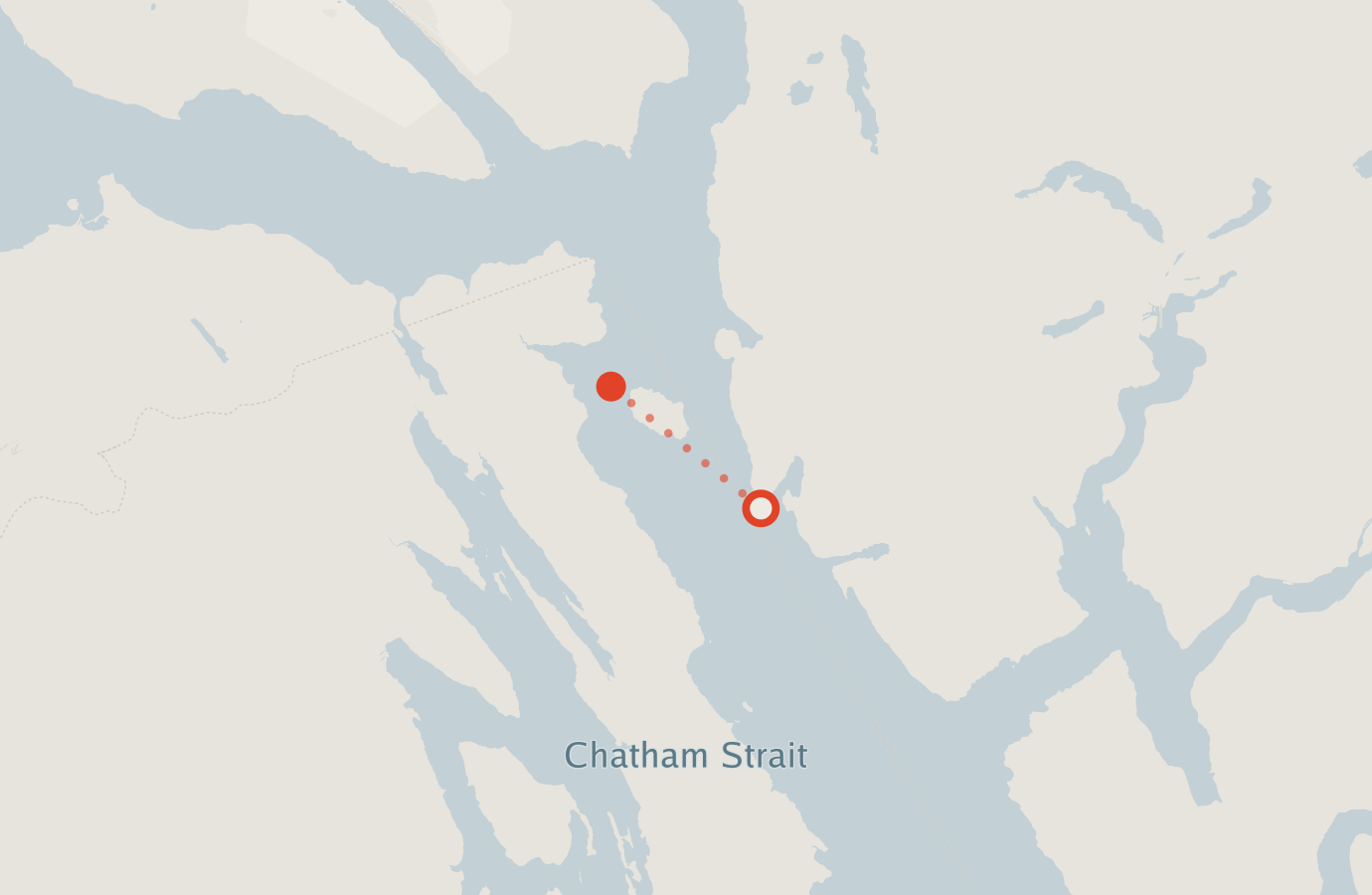 Activity map — real sighting points on an OpenStreetMap basemap