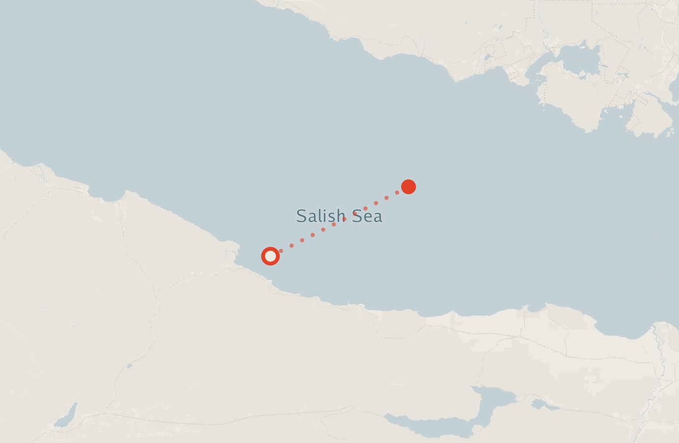 Activity map — real sighting points on an OpenStreetMap basemap