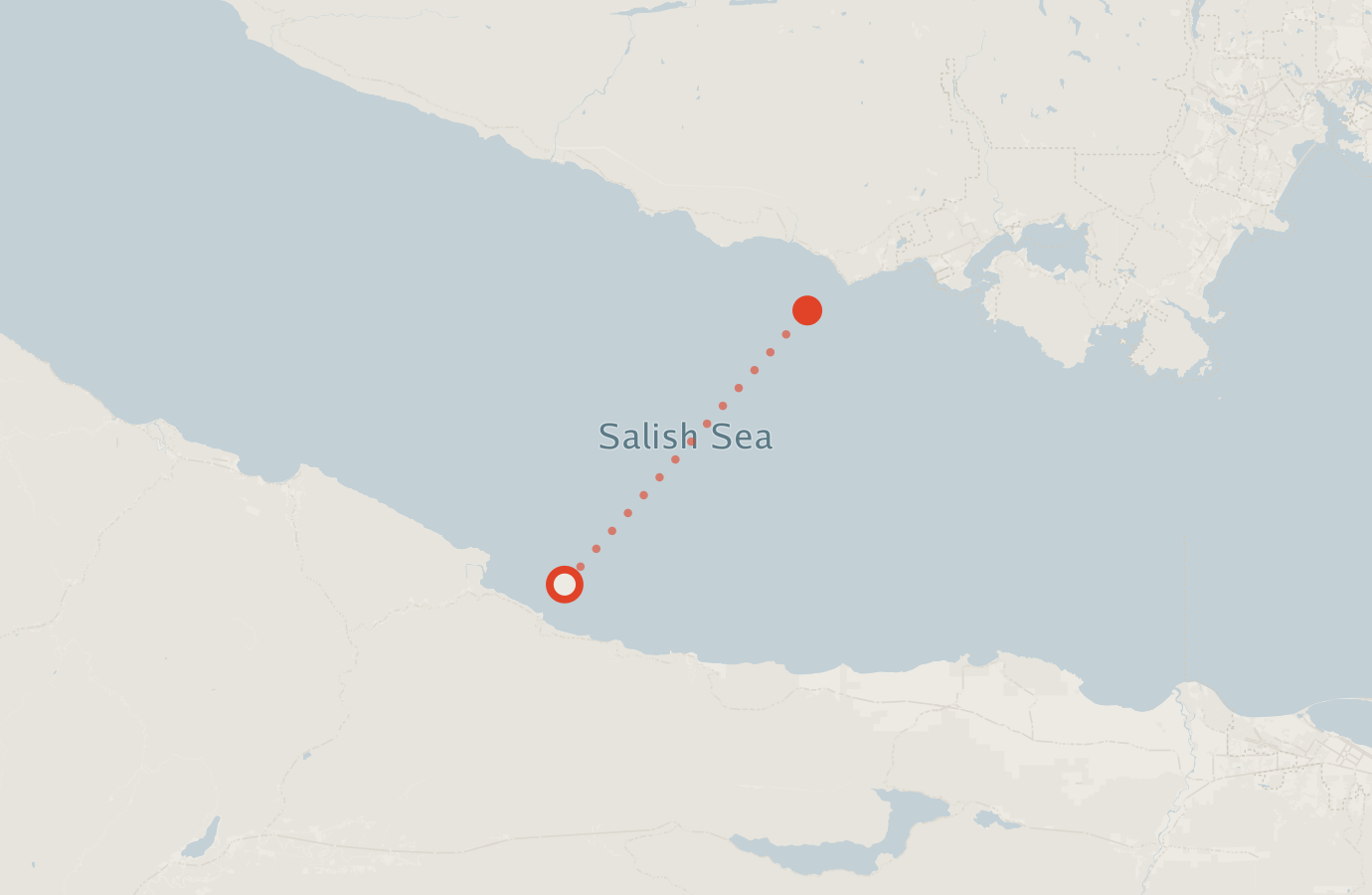 Activity map — real sighting points on an OpenStreetMap basemap