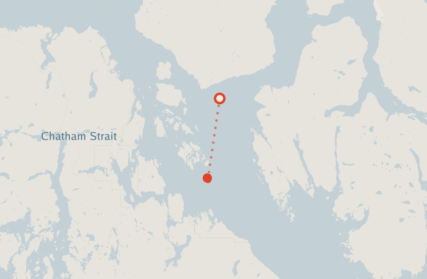 Activity map — real sighting points on an OpenStreetMap basemap