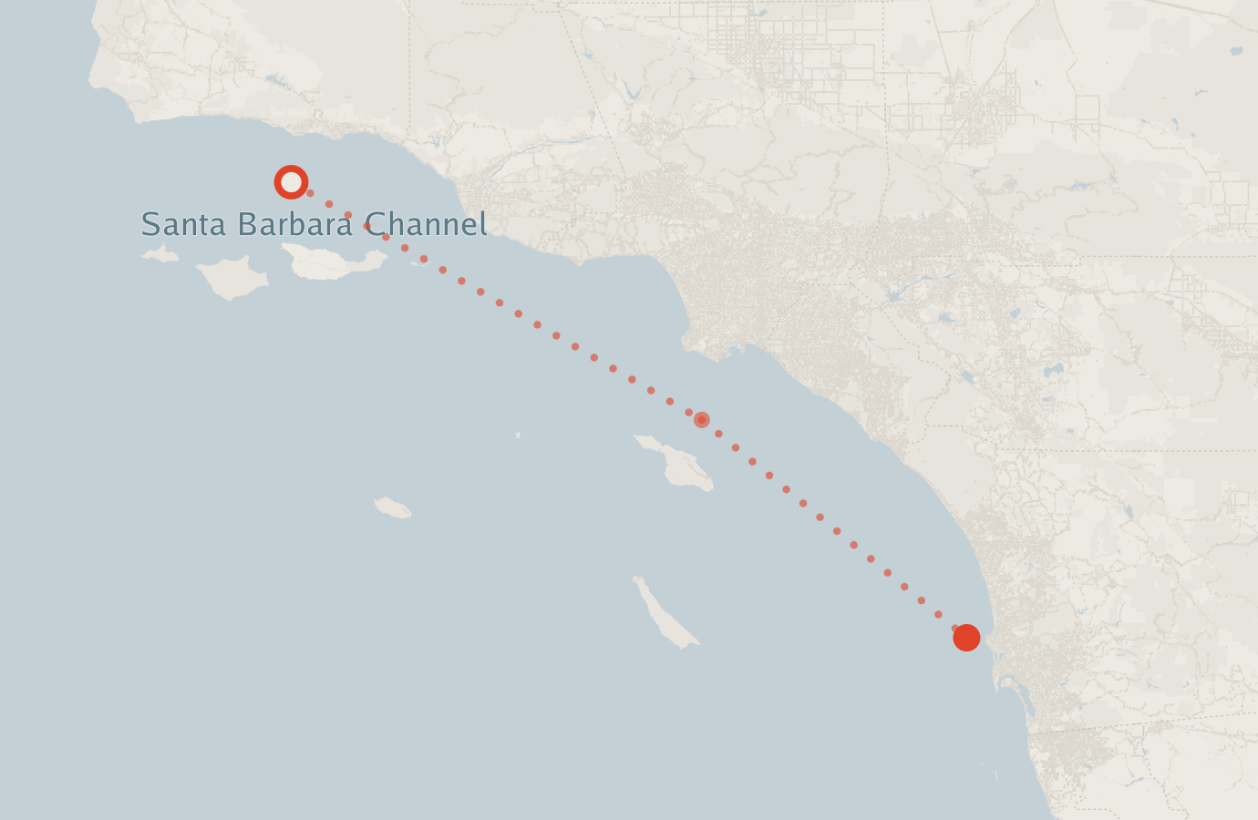 Activity map — real sighting points on an OpenStreetMap basemap