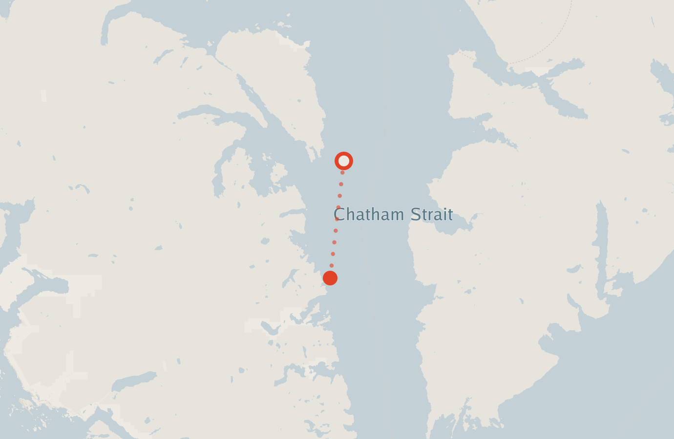 Activity map — real sighting points on an OpenStreetMap basemap