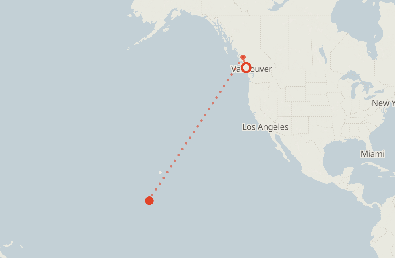 Activity map — real sighting points on an OpenStreetMap basemap