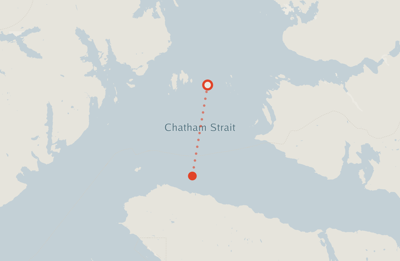 Activity map — real sighting points on an OpenStreetMap basemap
