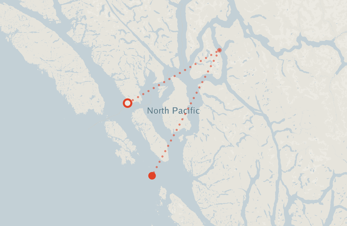 Activity map — real sighting points on an OpenStreetMap basemap