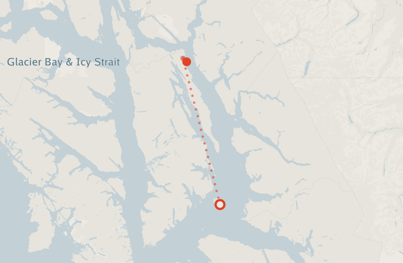 Activity map — real sighting points on an OpenStreetMap basemap