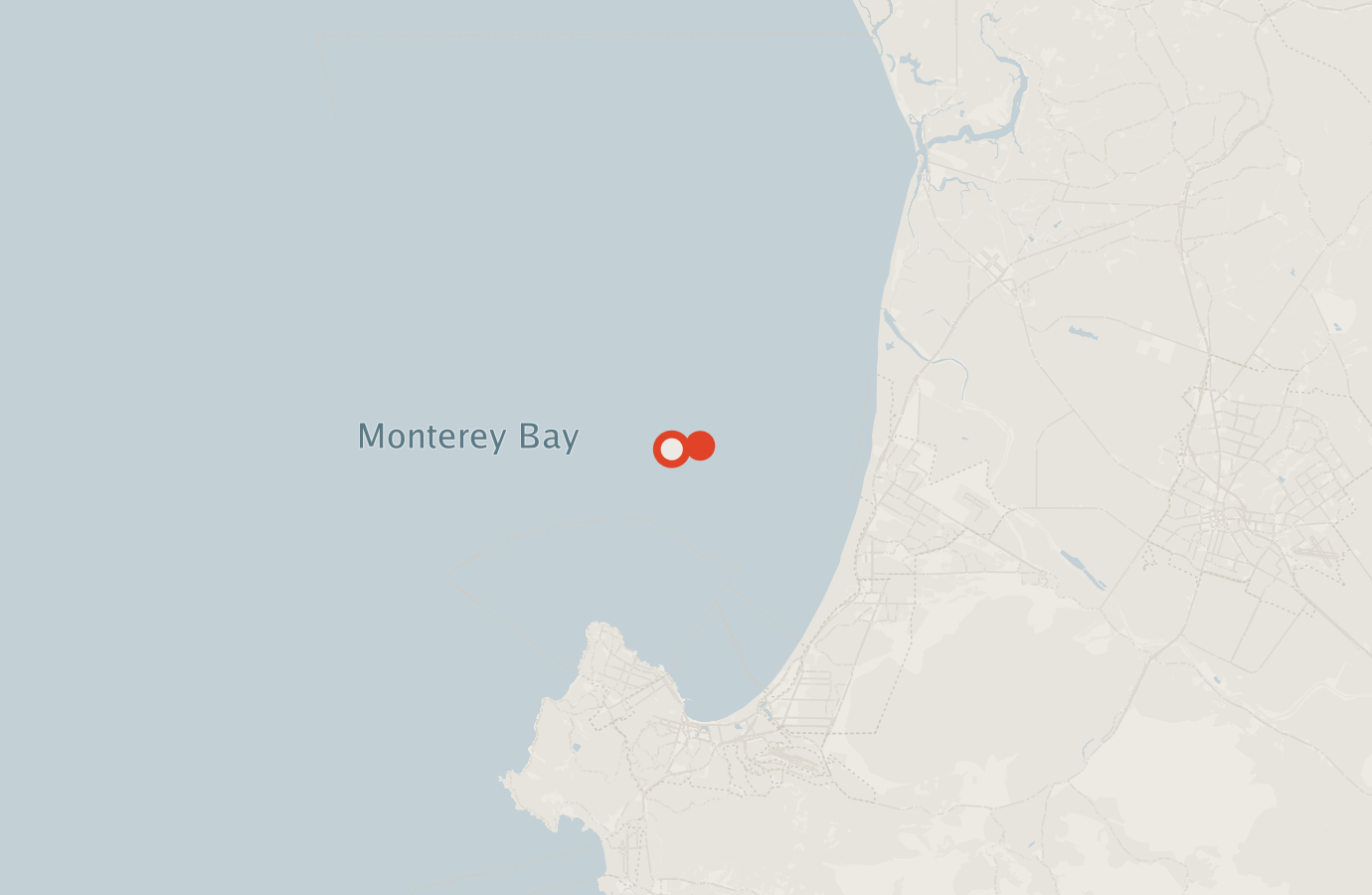 Activity map — real sighting points on an OpenStreetMap basemap