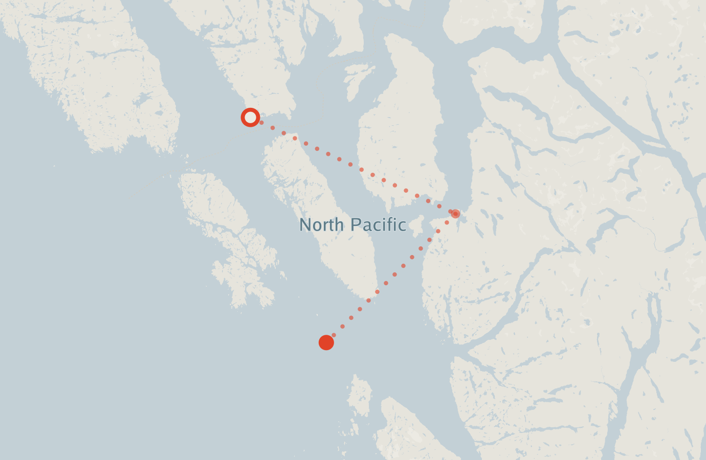 Activity map — real sighting points on an OpenStreetMap basemap