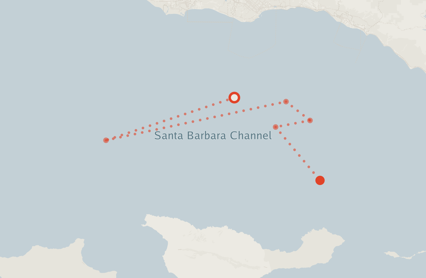 Activity map — real sighting points on an OpenStreetMap basemap