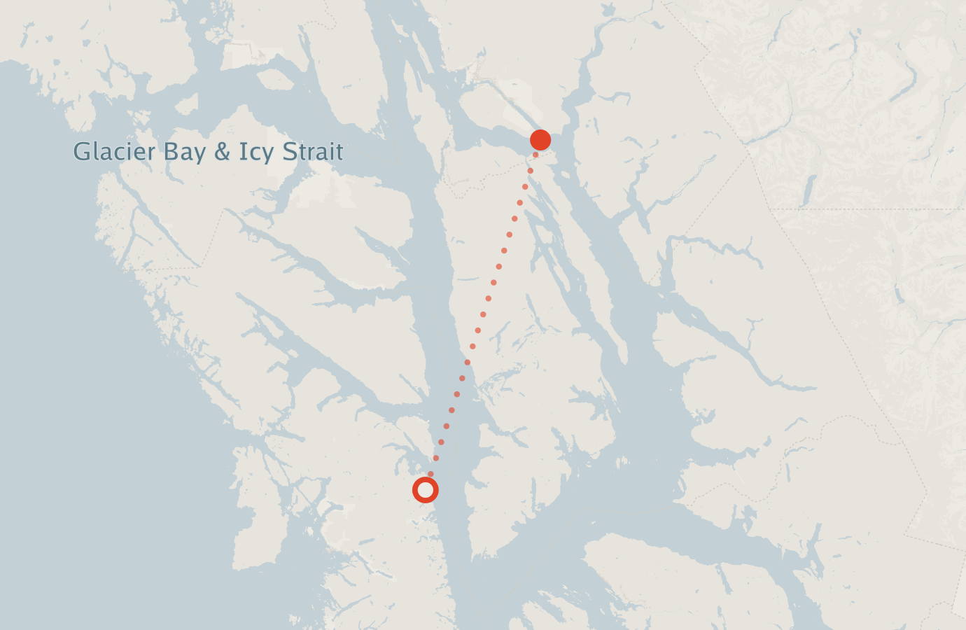 Activity map — real sighting points on an OpenStreetMap basemap