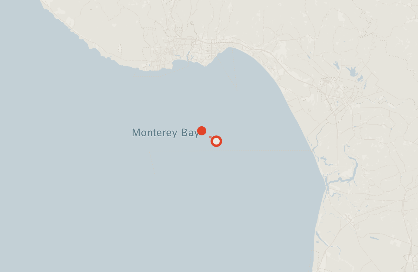 Activity map — real sighting points on an OpenStreetMap basemap