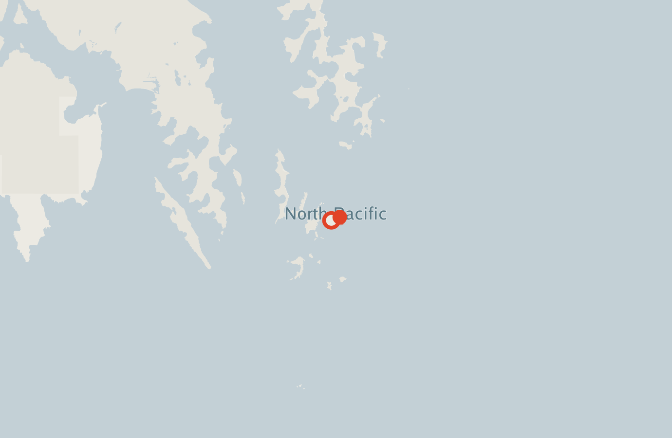 Activity map — real sighting points on an OpenStreetMap basemap