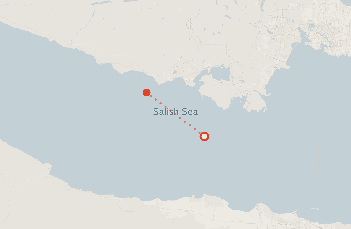 Activity map — real sighting points on an OpenStreetMap basemap