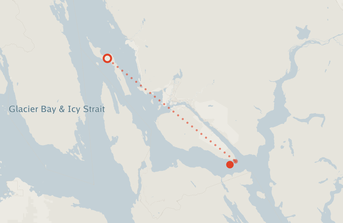 Activity map — real sighting points on an OpenStreetMap basemap