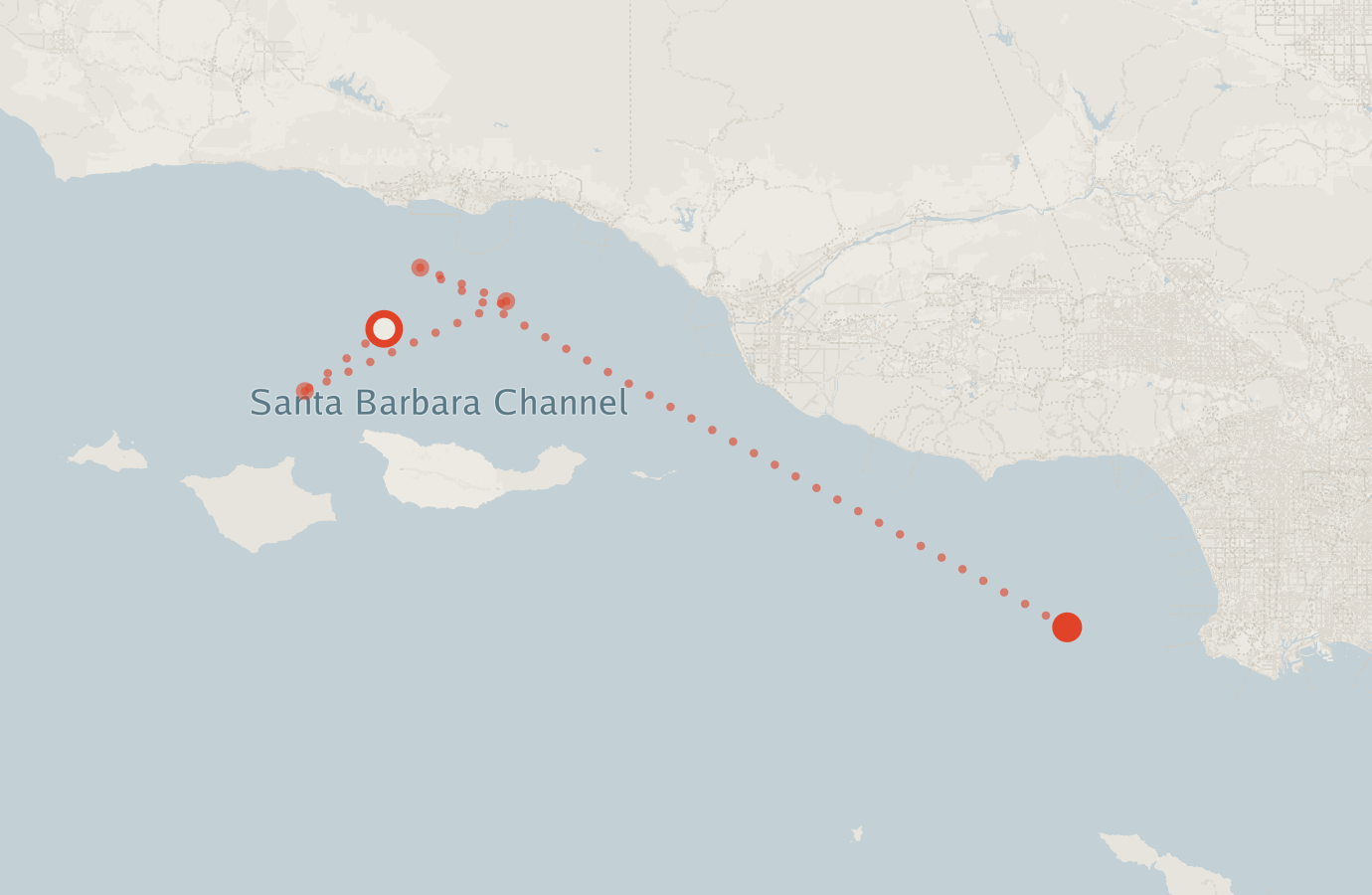 Activity map — real sighting points on an OpenStreetMap basemap