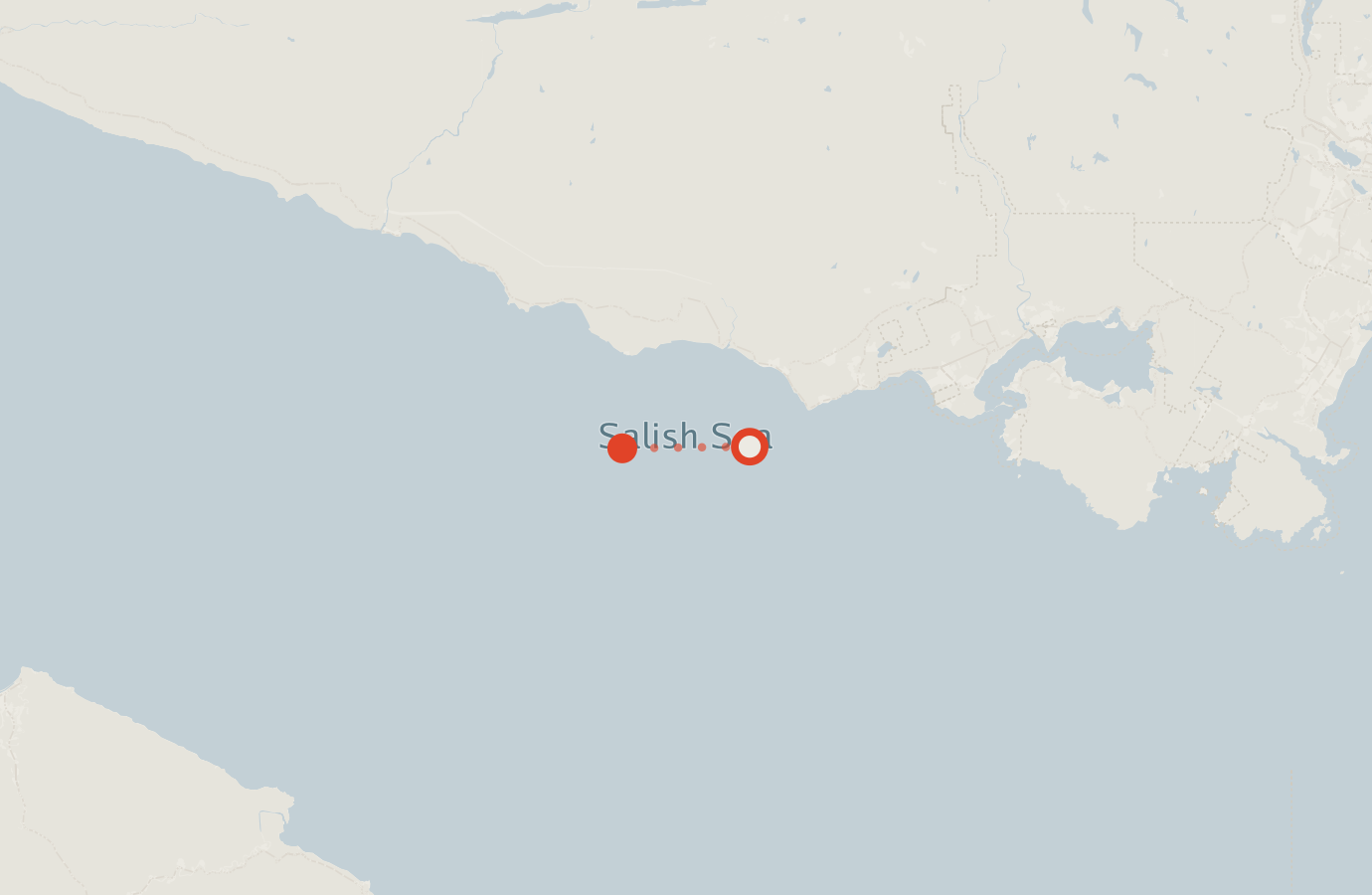 Activity map — real sighting points on an OpenStreetMap basemap