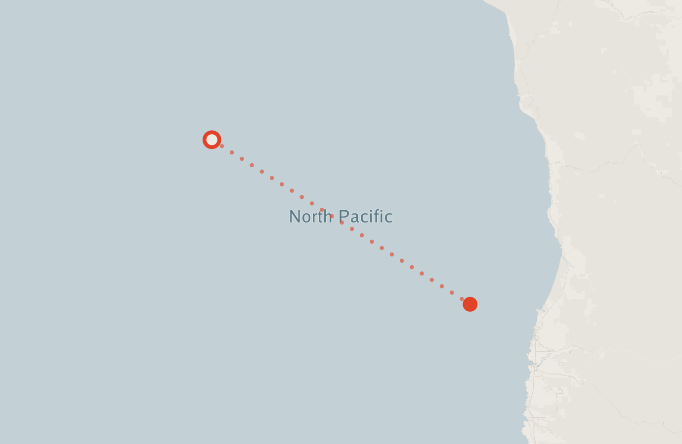 Activity map — real sighting points on an OpenStreetMap basemap