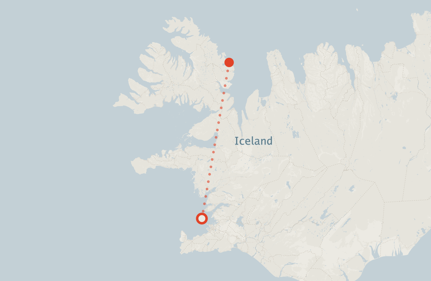 Activity map — real sighting points on an OpenStreetMap basemap