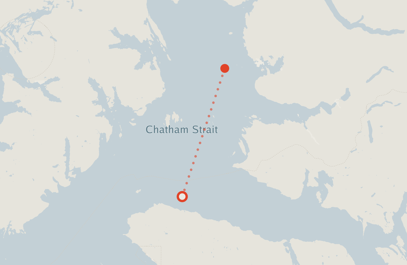 Activity map — real sighting points on an OpenStreetMap basemap