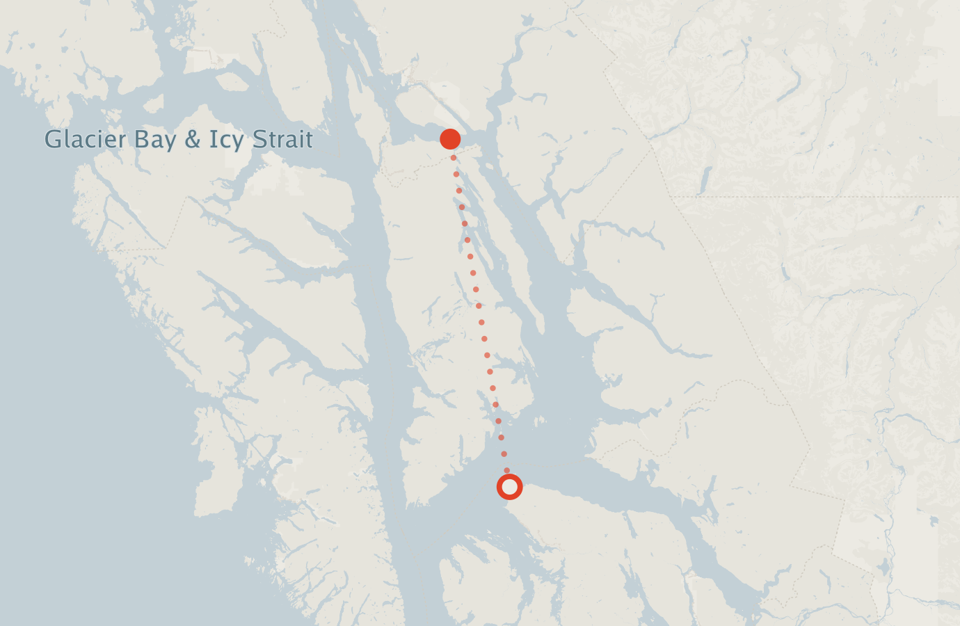 Activity map — real sighting points on an OpenStreetMap basemap