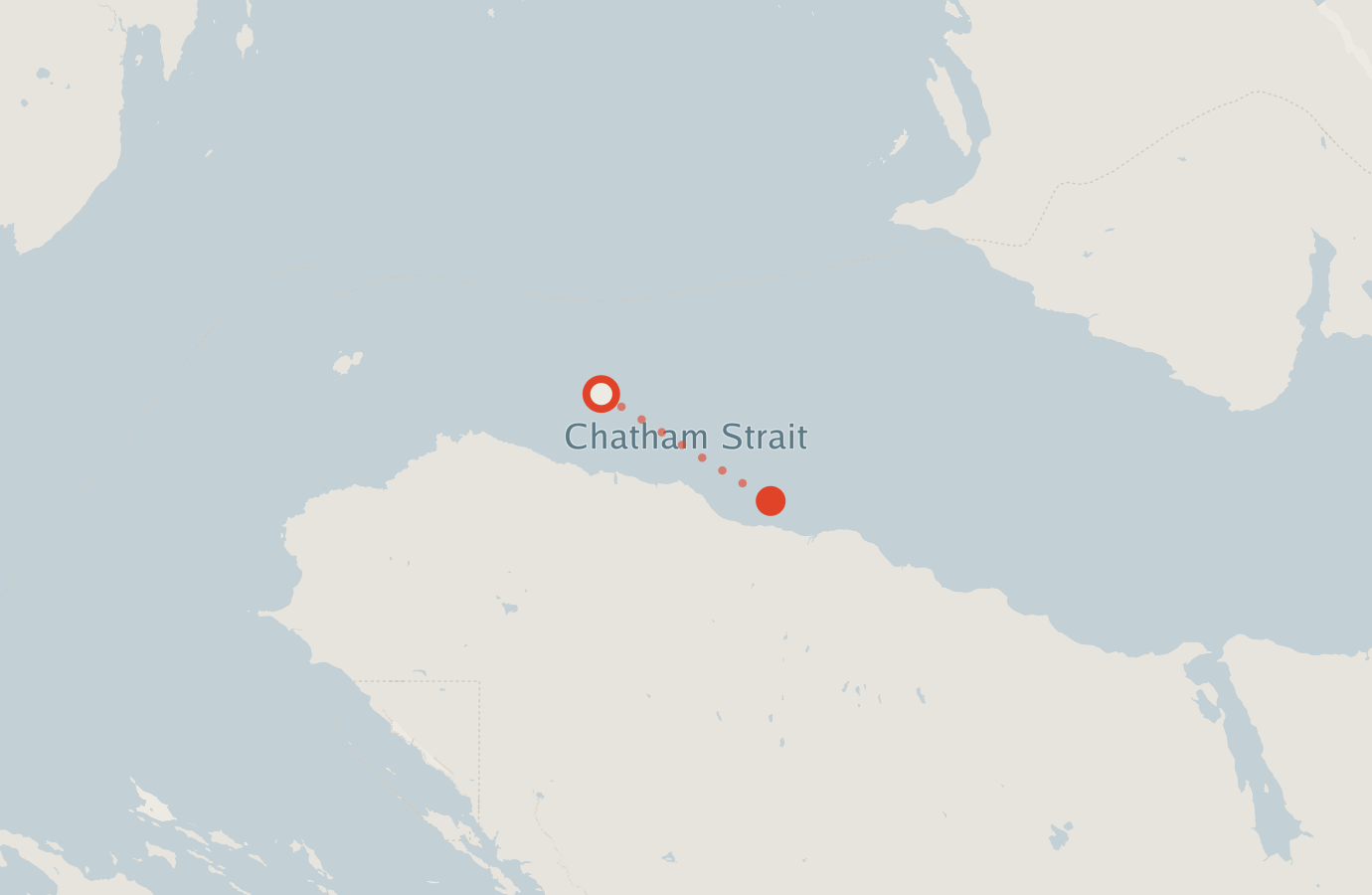 Activity map — real sighting points on an OpenStreetMap basemap