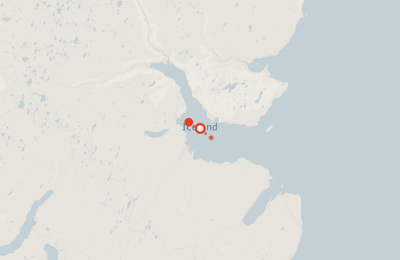 Activity map — real sighting points on an OpenStreetMap basemap