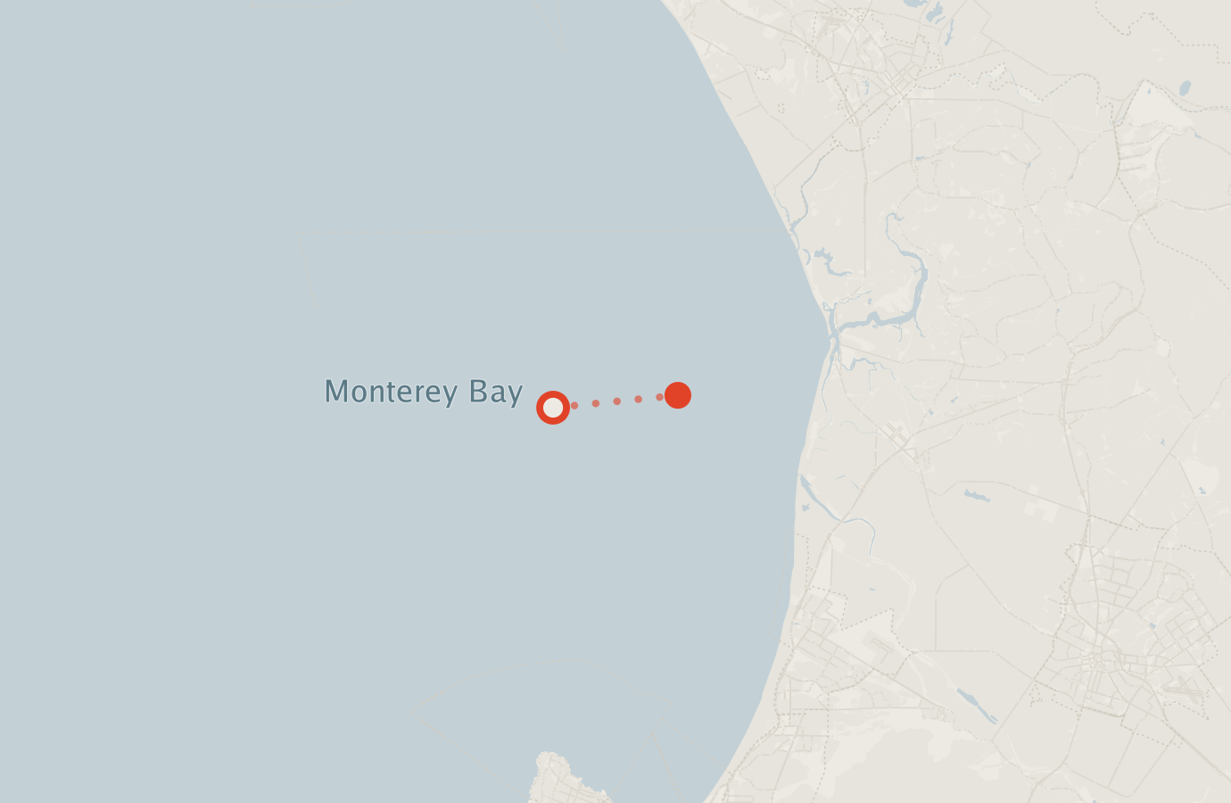 Activity map — real sighting points on an OpenStreetMap basemap