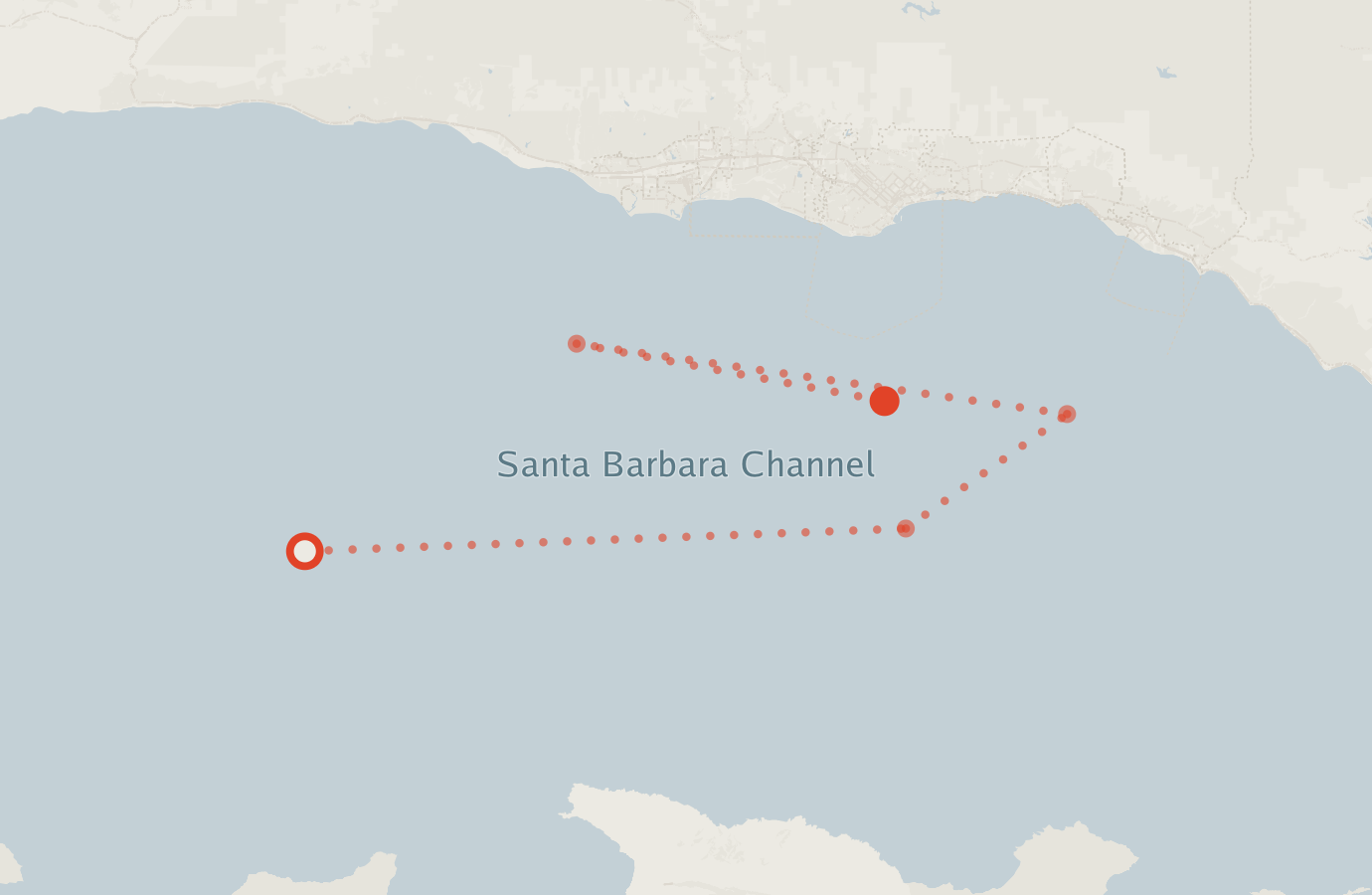 Activity map — real sighting points on an OpenStreetMap basemap
