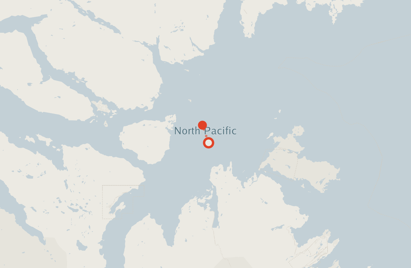 Activity map — real sighting points on an OpenStreetMap basemap