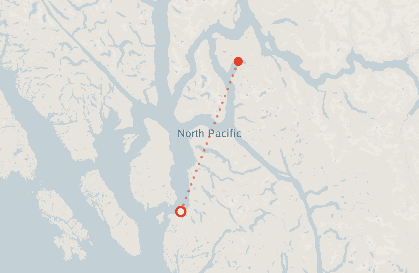 Activity map — real sighting points on an OpenStreetMap basemap