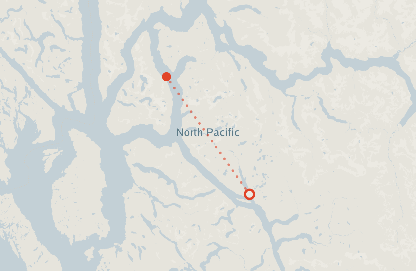 Activity map — real sighting points on an OpenStreetMap basemap