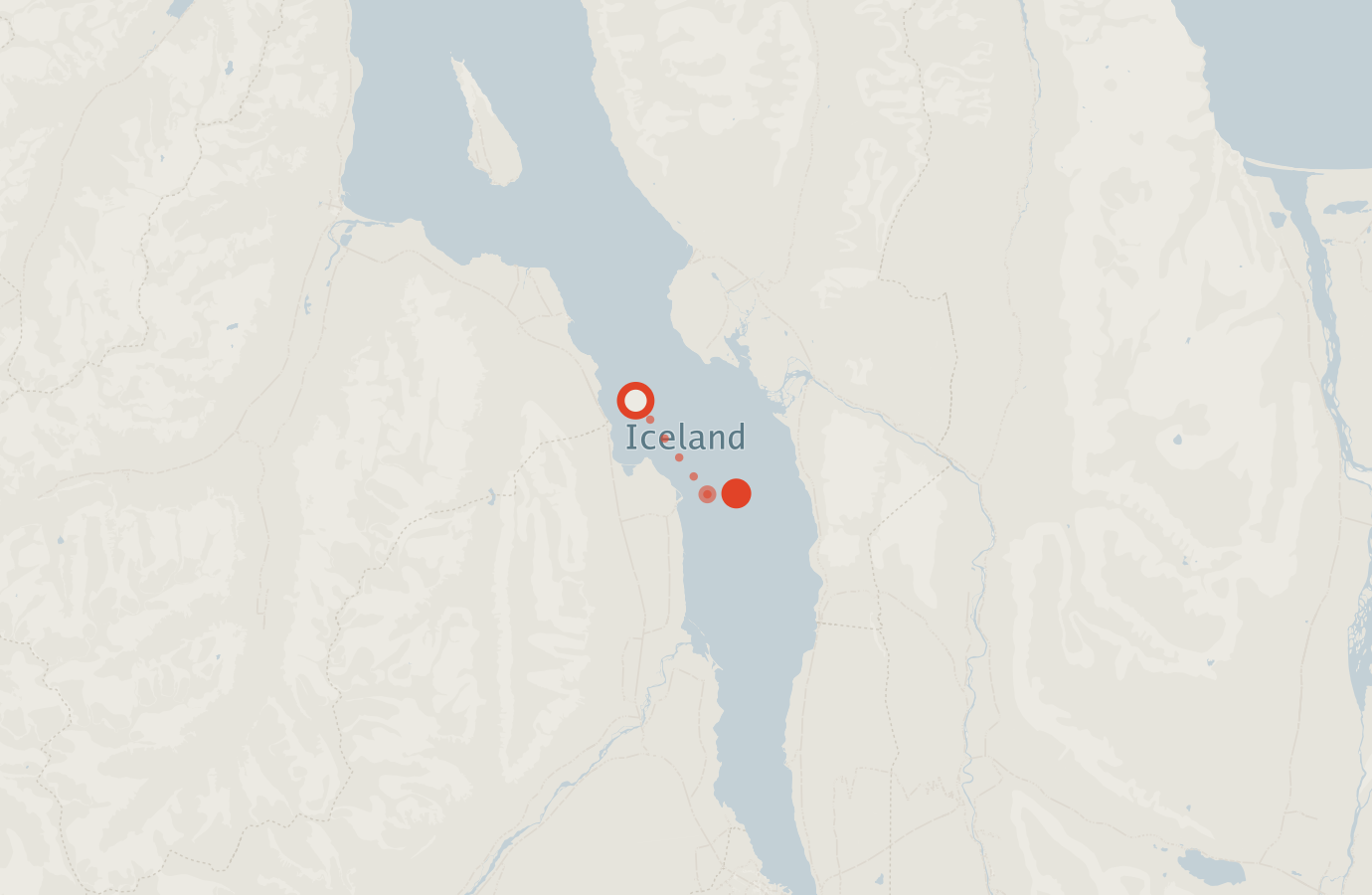 Activity map — real sighting points on an OpenStreetMap basemap