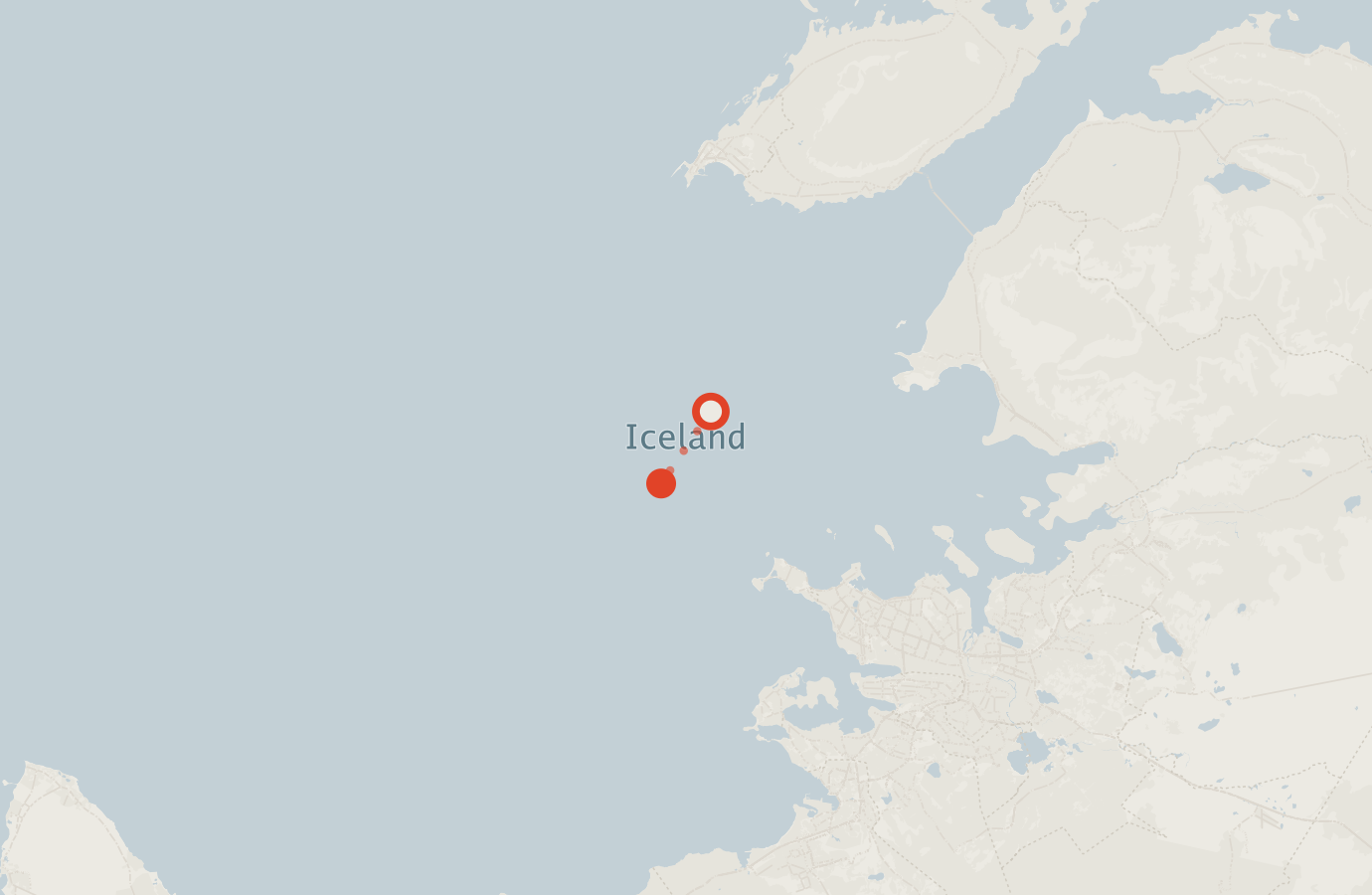Activity map — real sighting points on an OpenStreetMap basemap