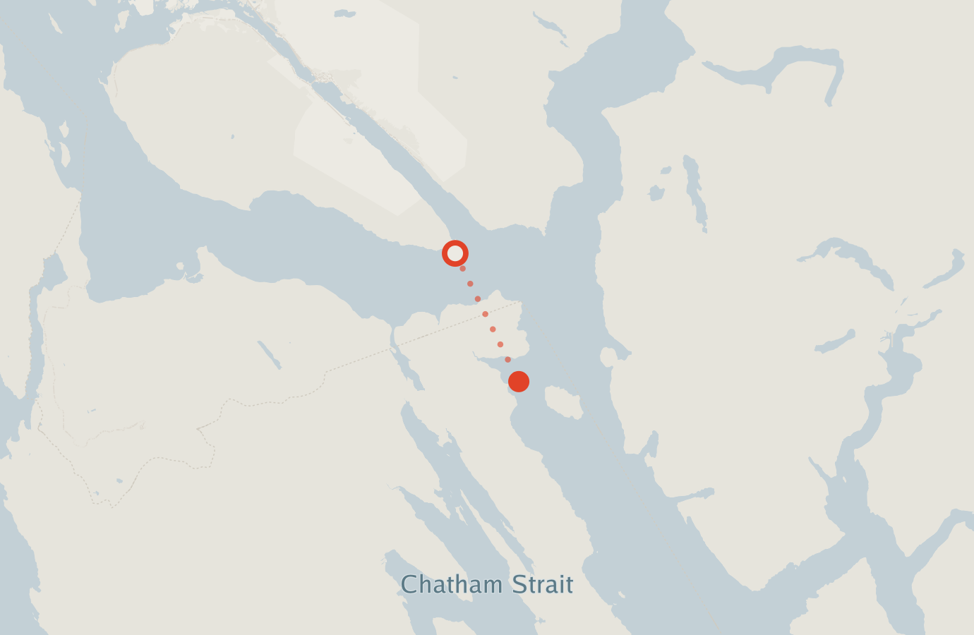 Activity map — real sighting points on an OpenStreetMap basemap
