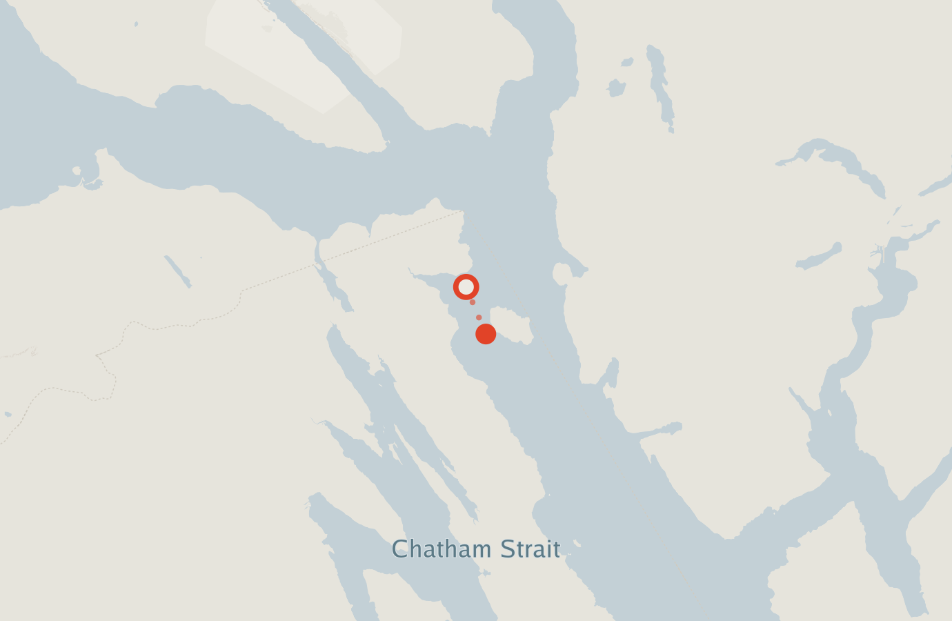 Activity map — real sighting points on an OpenStreetMap basemap