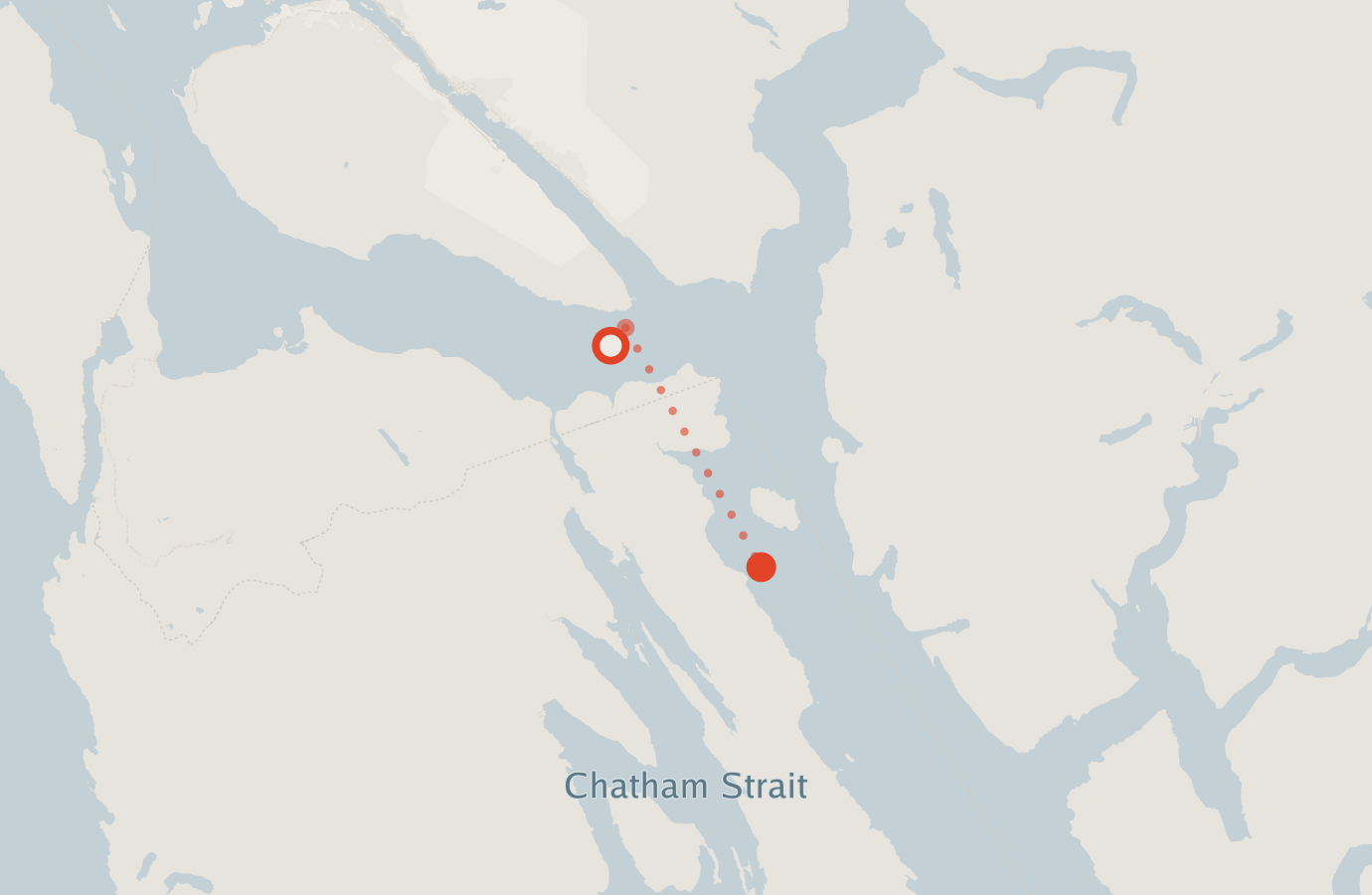 Activity map — real sighting points on an OpenStreetMap basemap