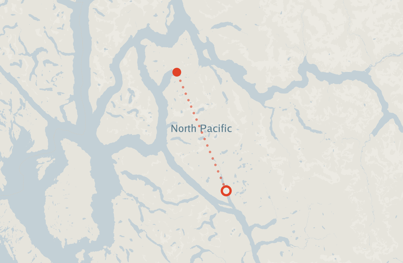 Activity map — real sighting points on an OpenStreetMap basemap