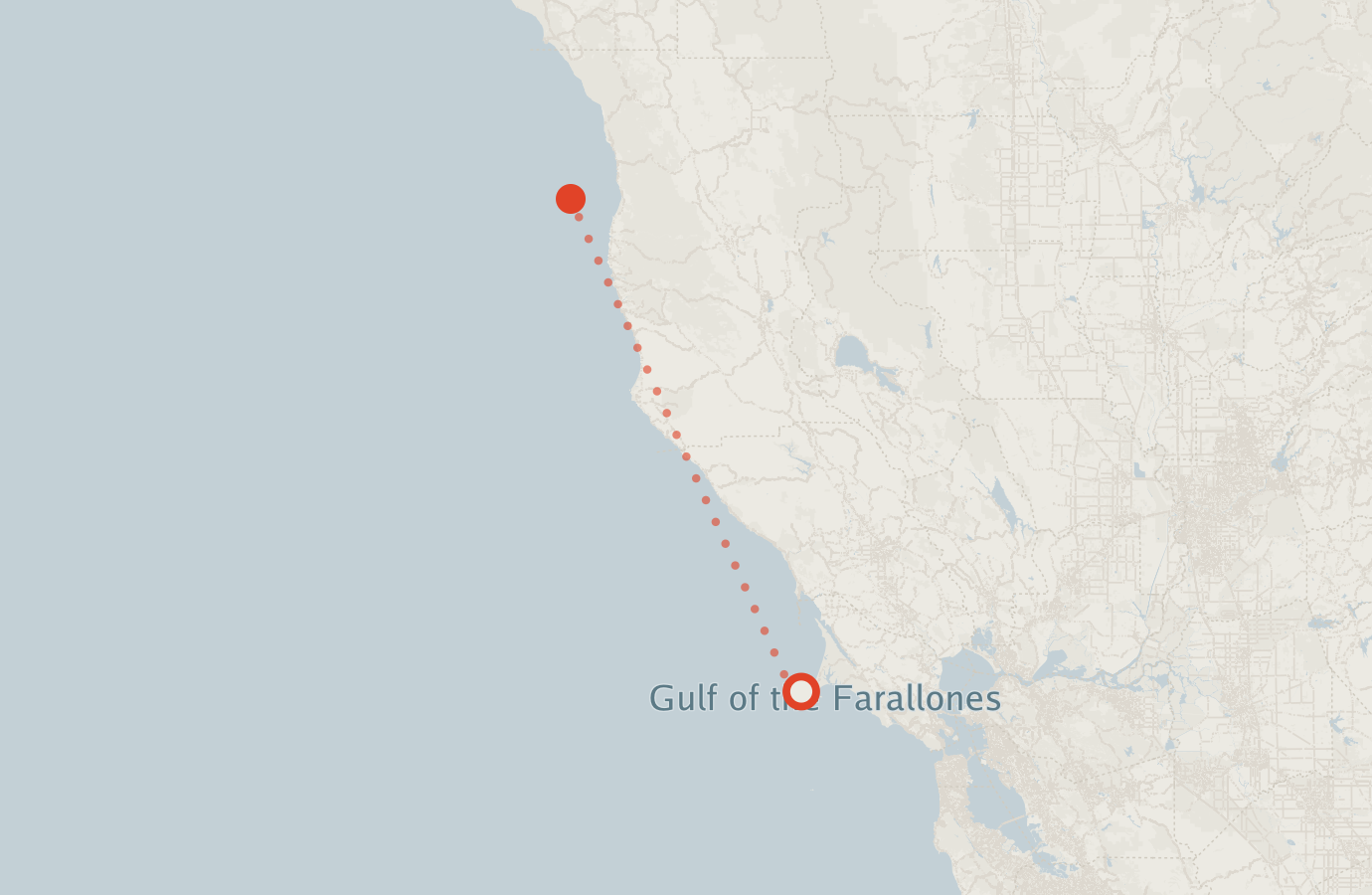 Activity map — real sighting points on an OpenStreetMap basemap