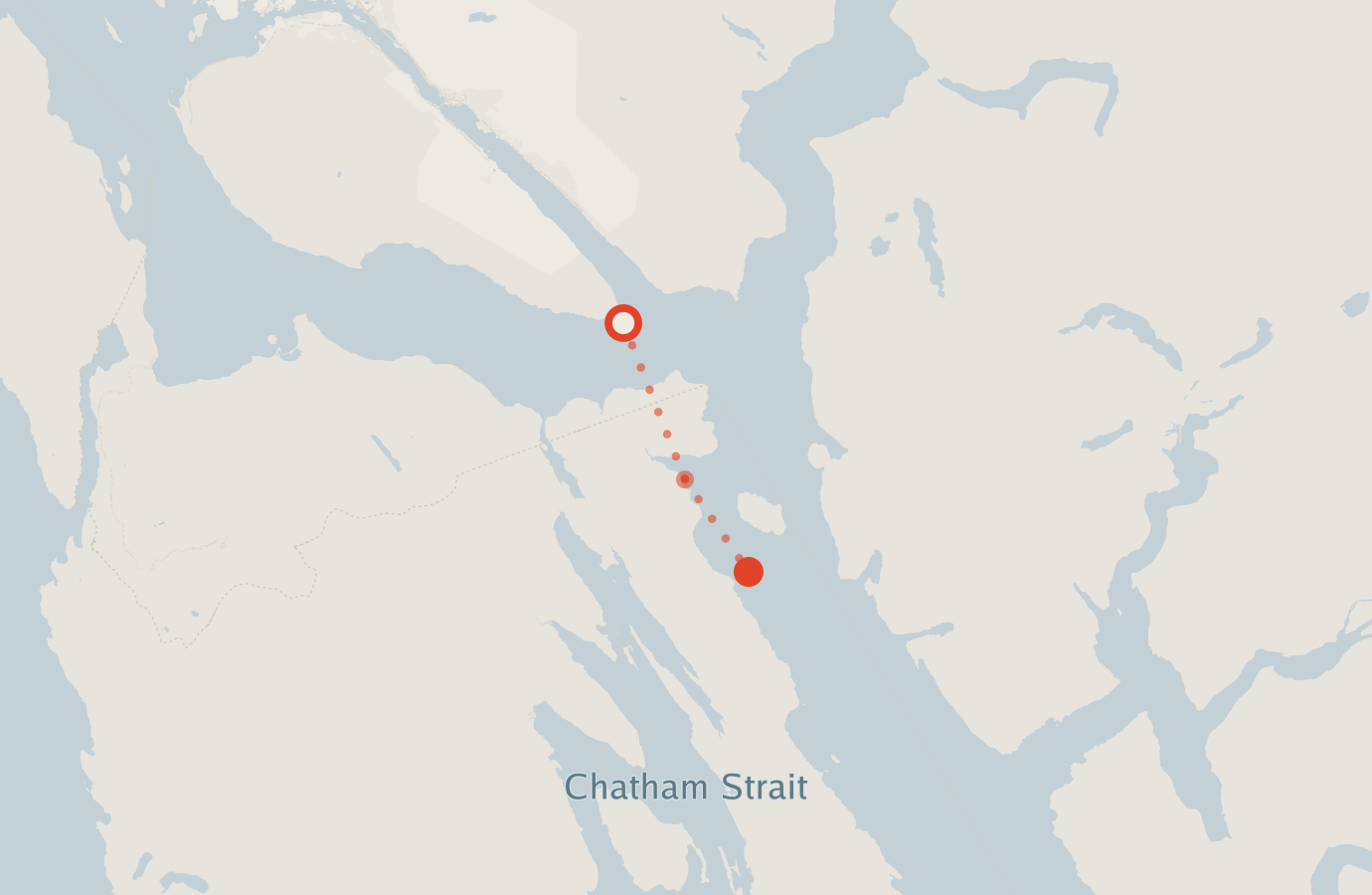 Activity map — real sighting points on an OpenStreetMap basemap